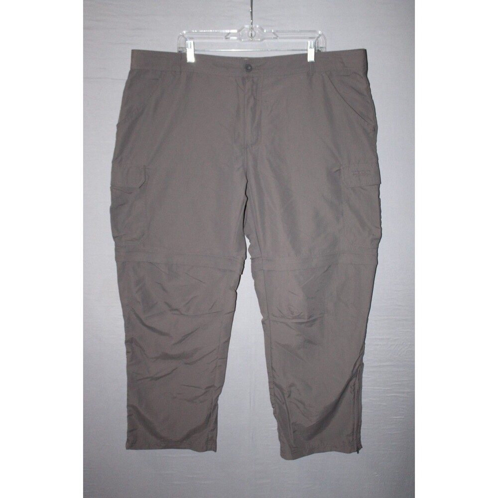 Red Head Convertible Pants Mens 44 x 30 Gray Softshell Utility Lightweight